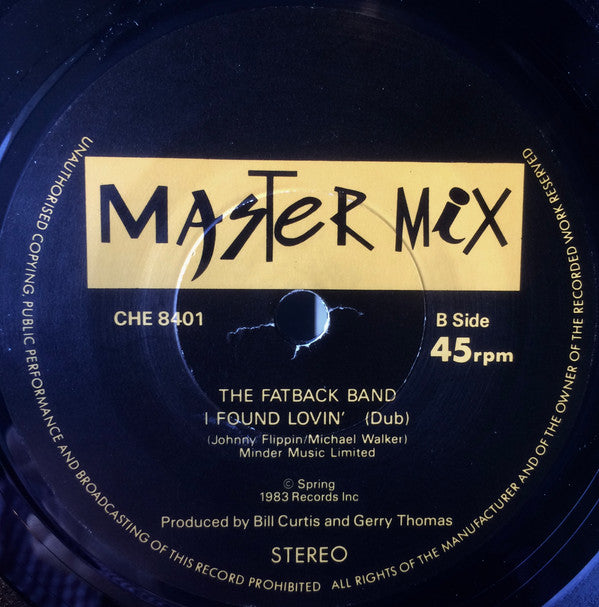 The Fatback Band : I Found Lovin' (7", Single)