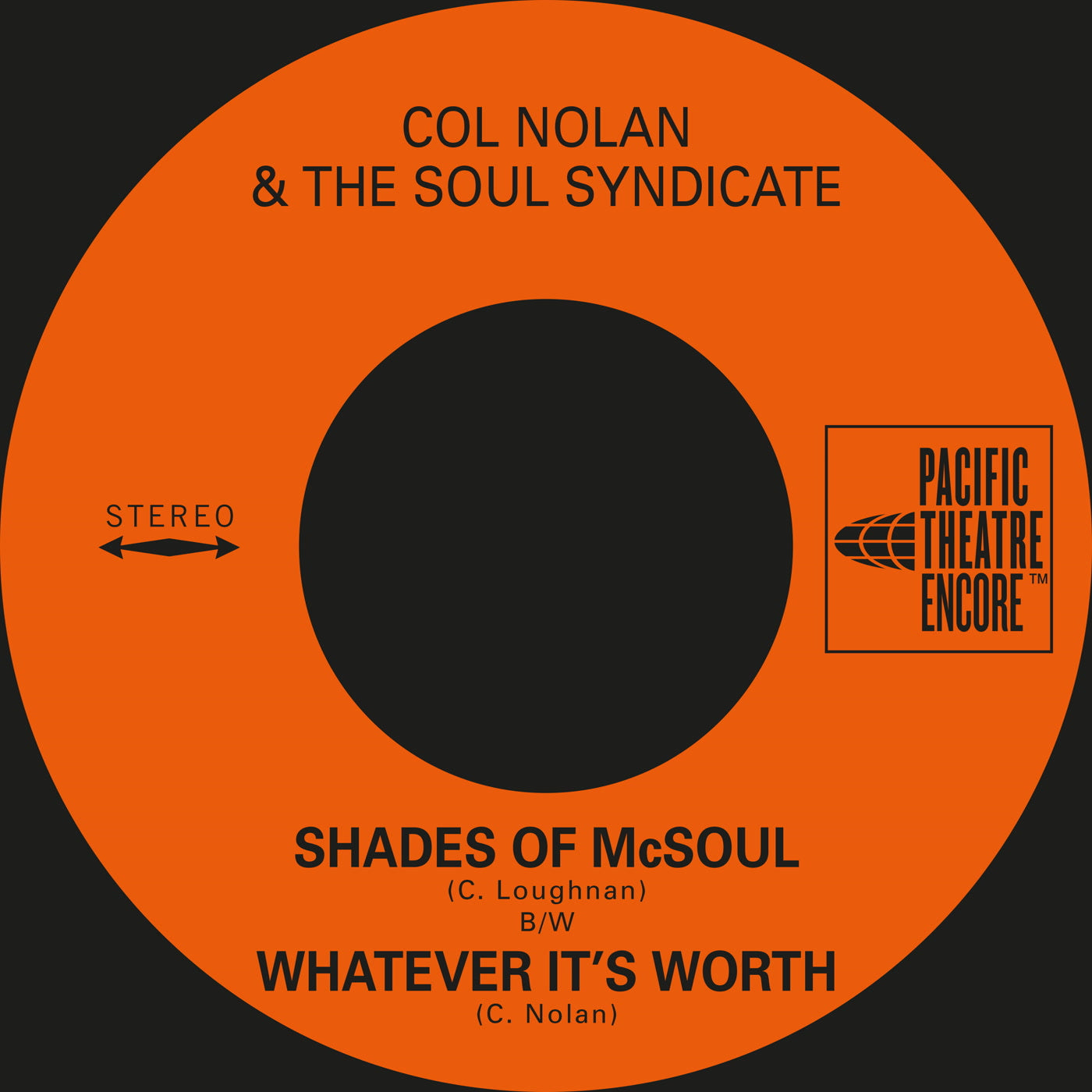 Col Nolan & The Soul Syndicate - Shades of McSoul / Whatever It's Worth (7")