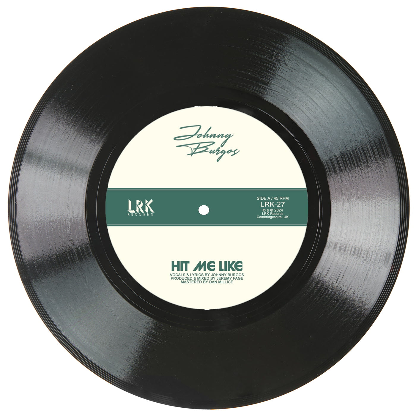 Johnny Burgos - Hit Me Like / Get Back (7")