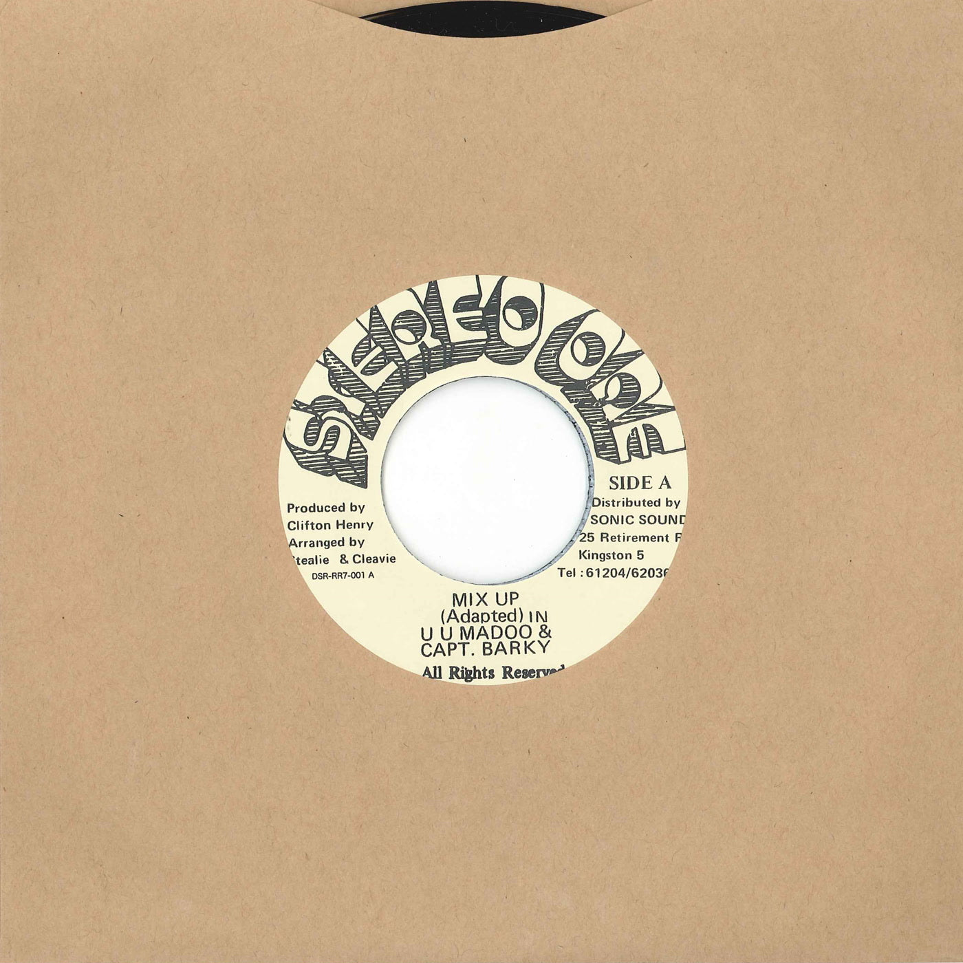 UU Madoo, Captain Barkey & Stereo One All Stars - Mix Up / Mix Up Version (7")