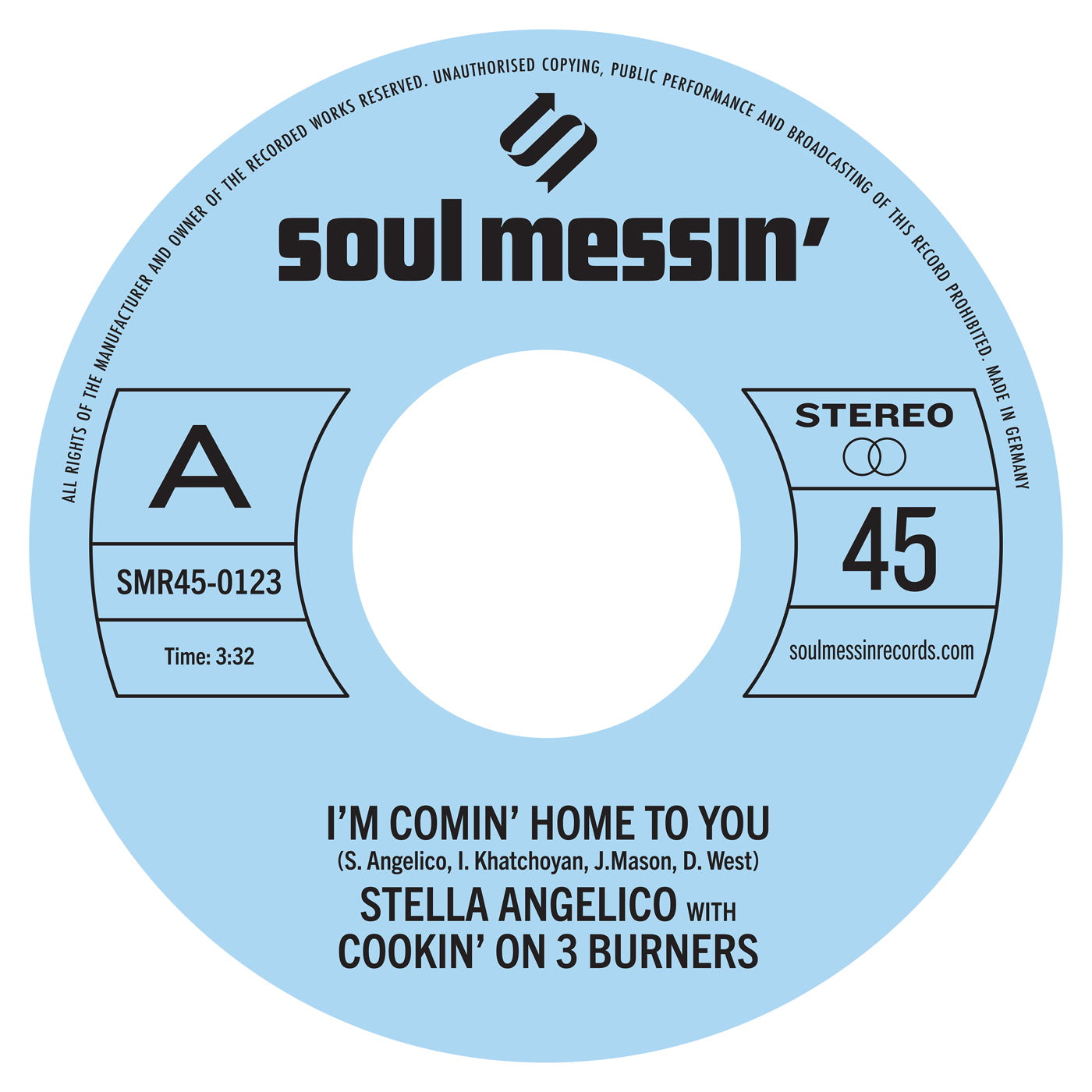 Cookin' On 3 Burners - I'm Comin' Home To You b/w Whole Woman (7")