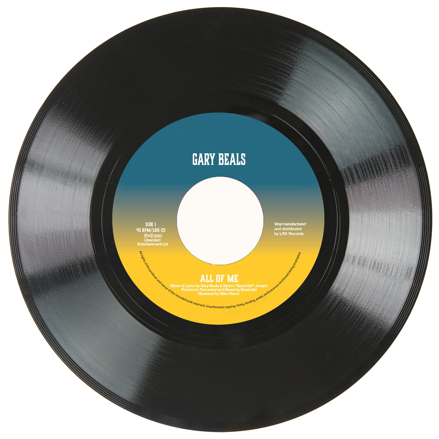 Gary Beals - All Of Me / Self Revolution (7")