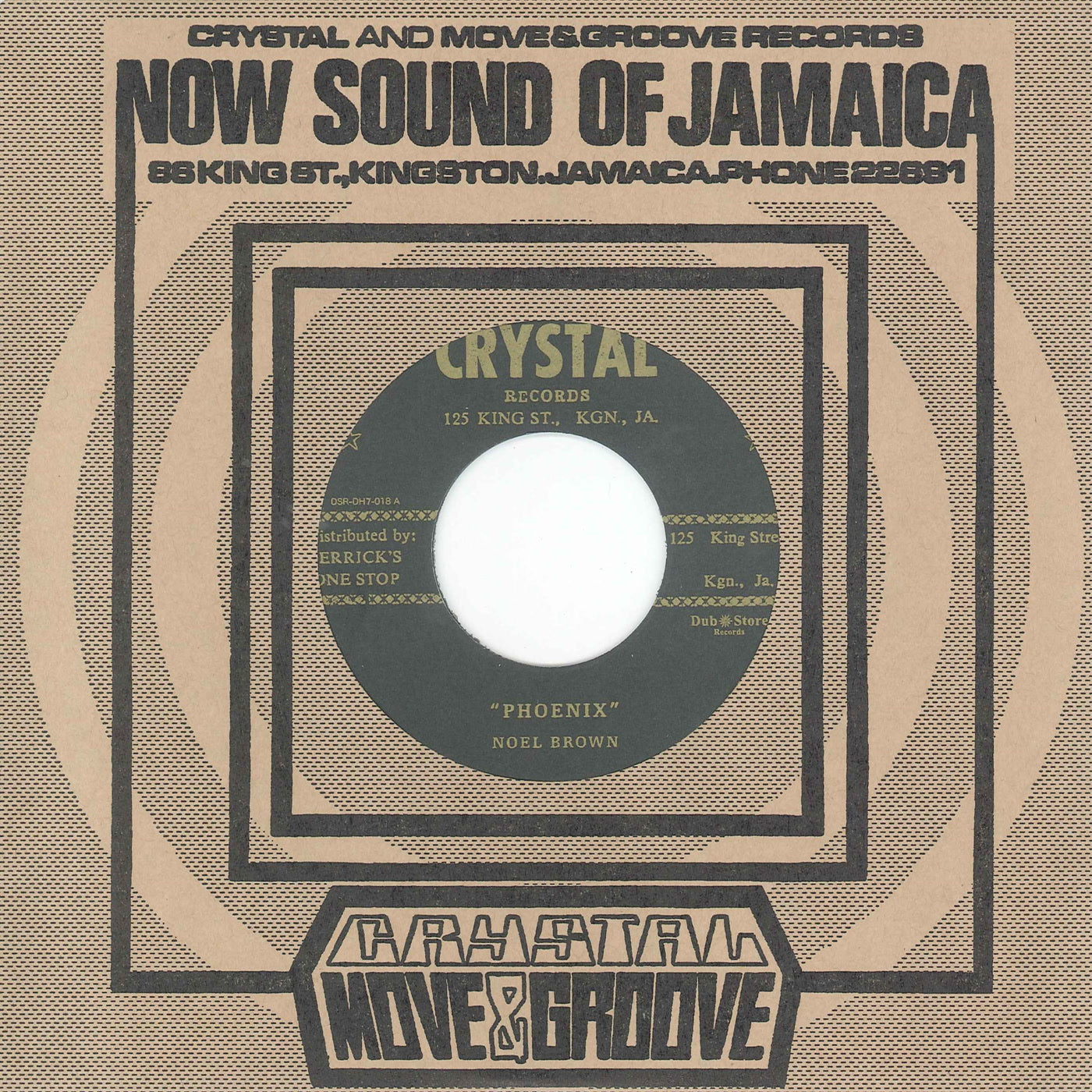 Noel Brown, Ike Bennett & The Crystalites - Phoenix (7")