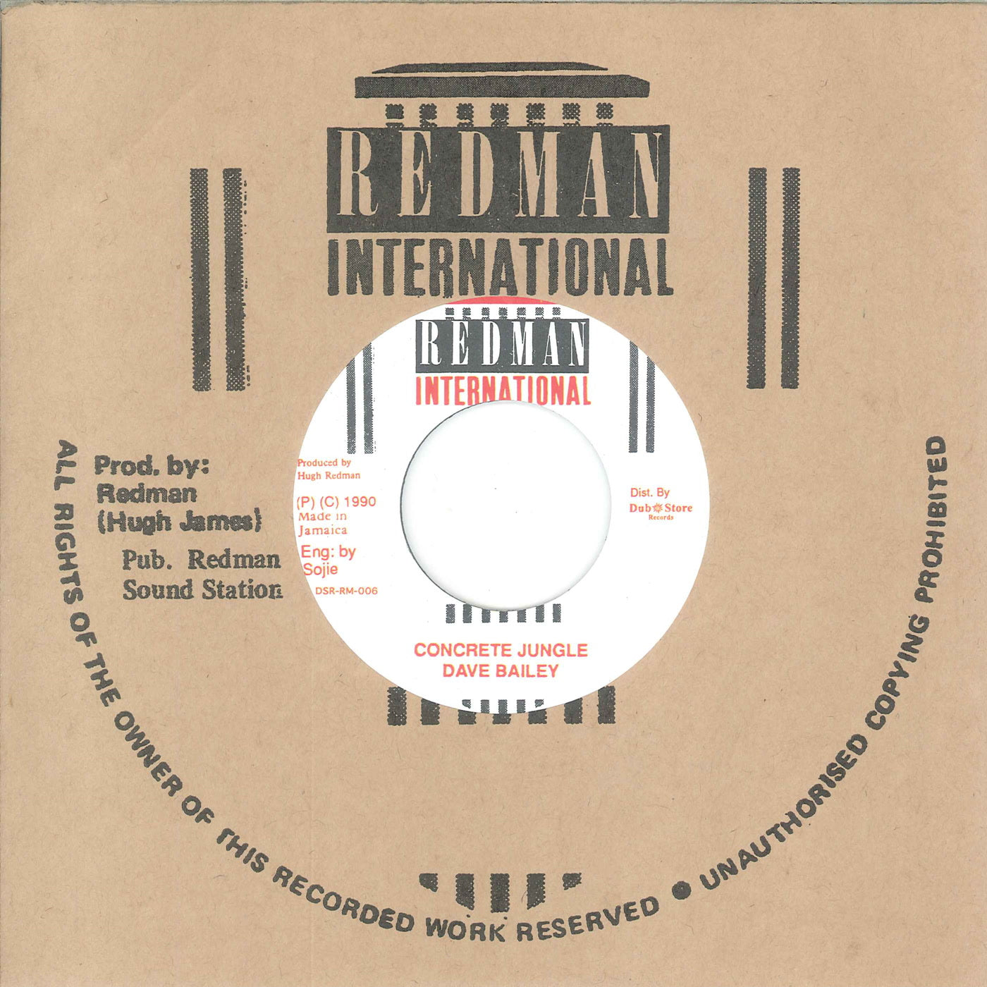 Dave Bailey - Concrete Jungle / Concrete Jungle Version (7")
