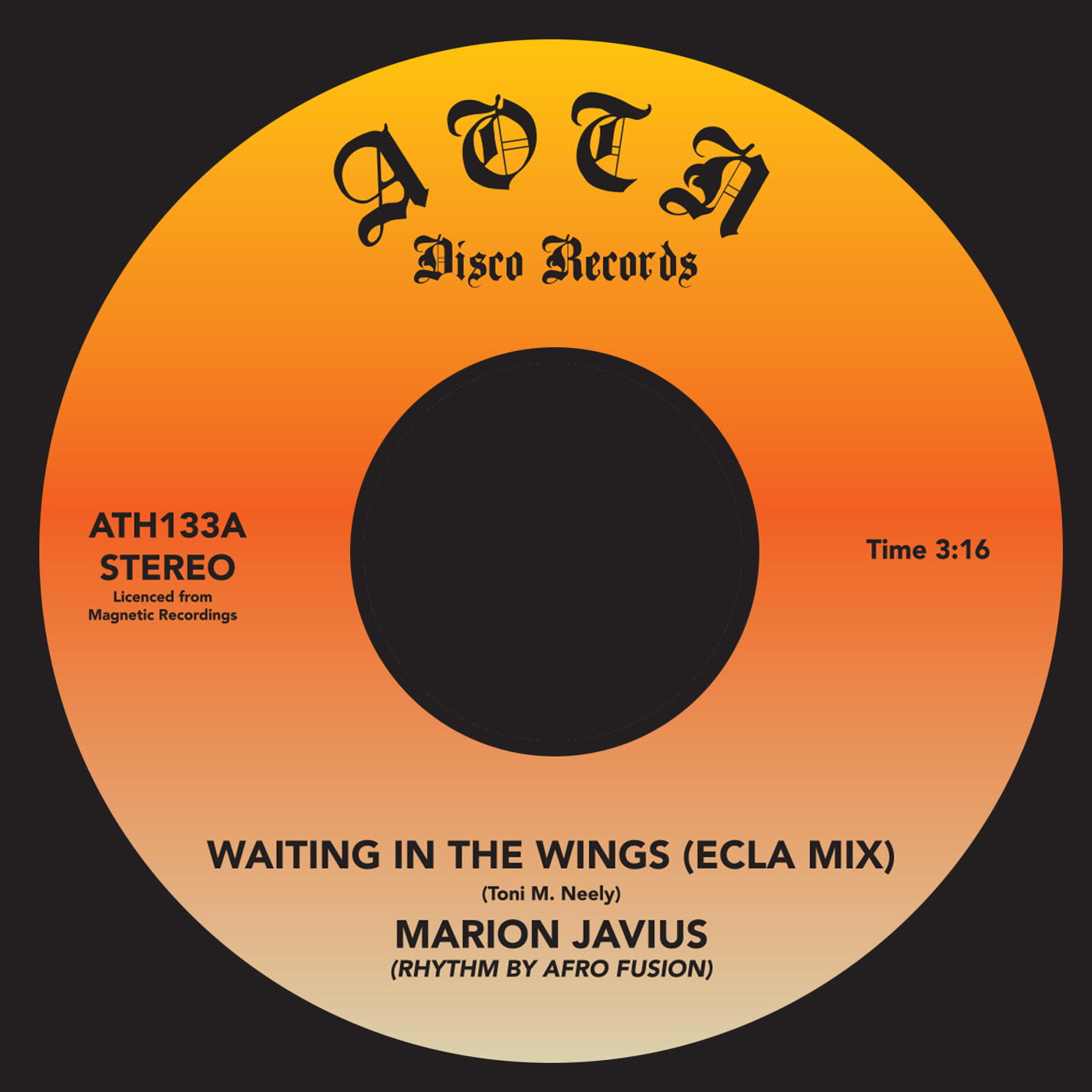 Marion Javius & East Coast Love Affair - Waiting in the Wings (7")