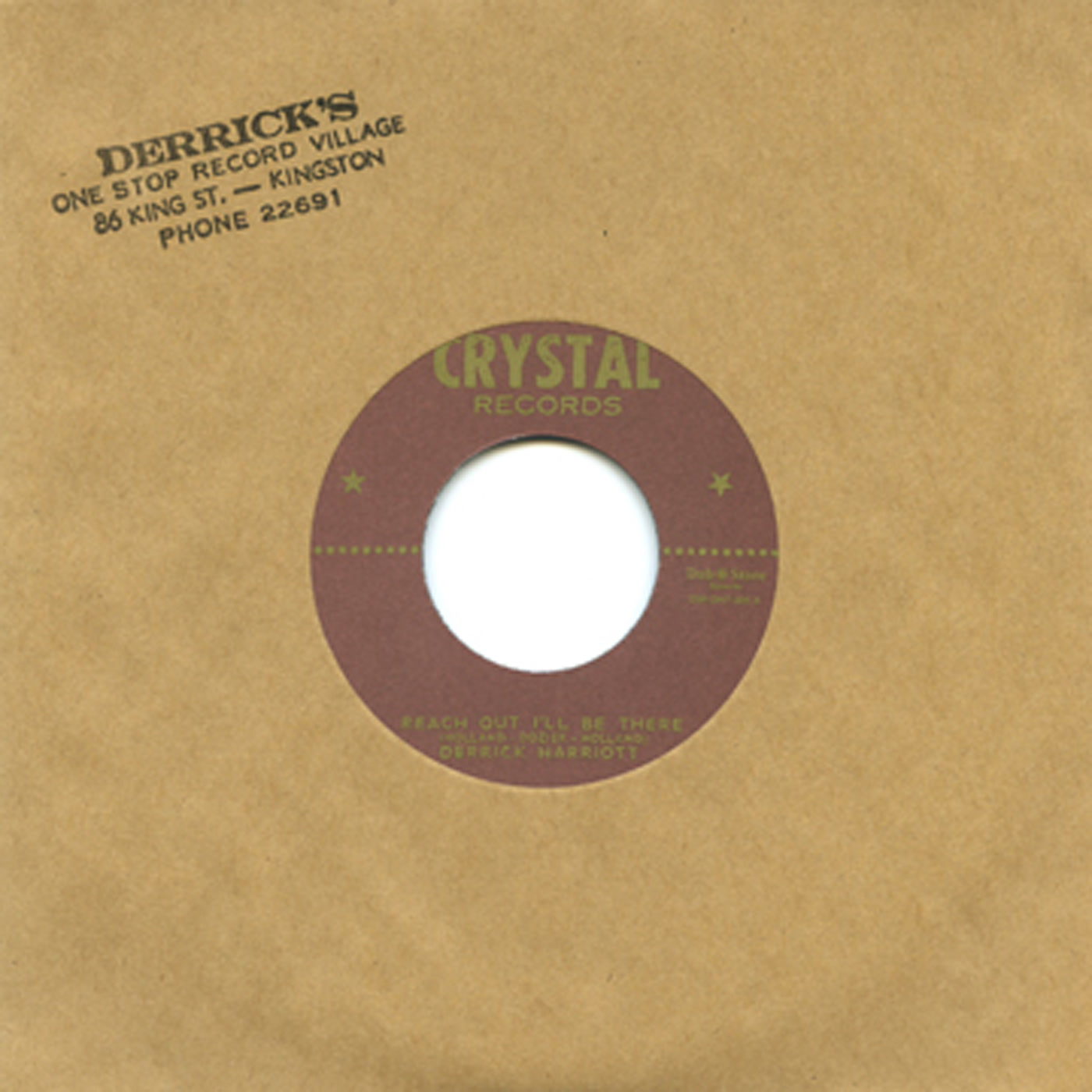 Derrick Harriott, Bobby Ellis & The Crystalites - Reach Out, I'll Be There / Illya Kuryankin (7")