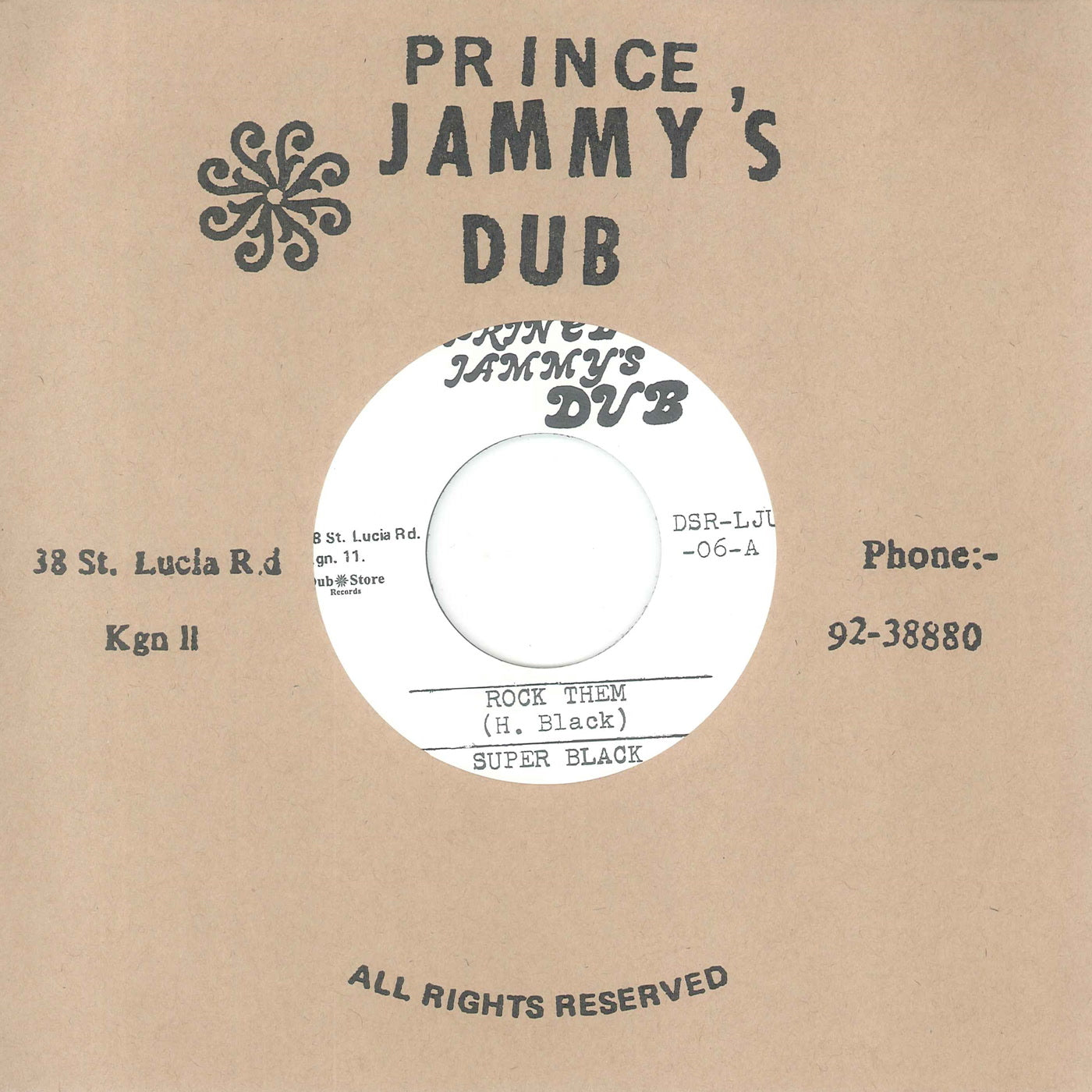 Super Black & Prince Jammys - Rock Them (7")