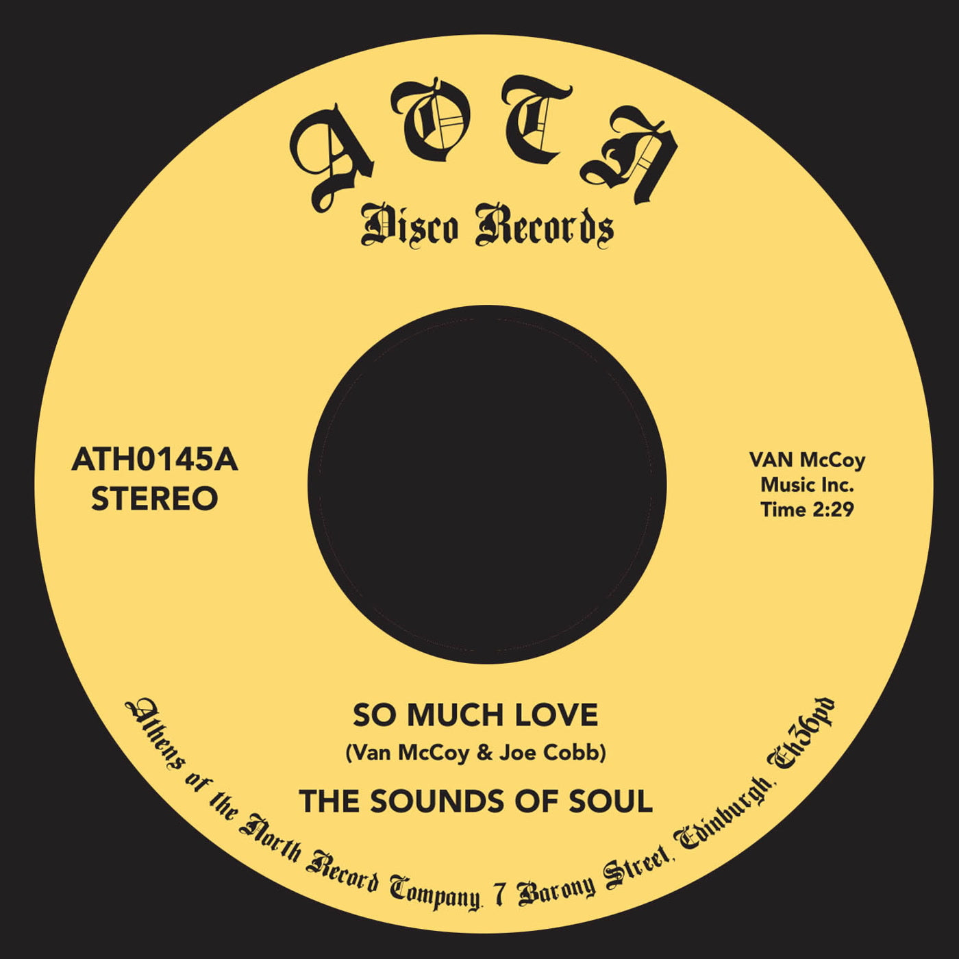 The Sounds Of Soul - So Much Love (7")