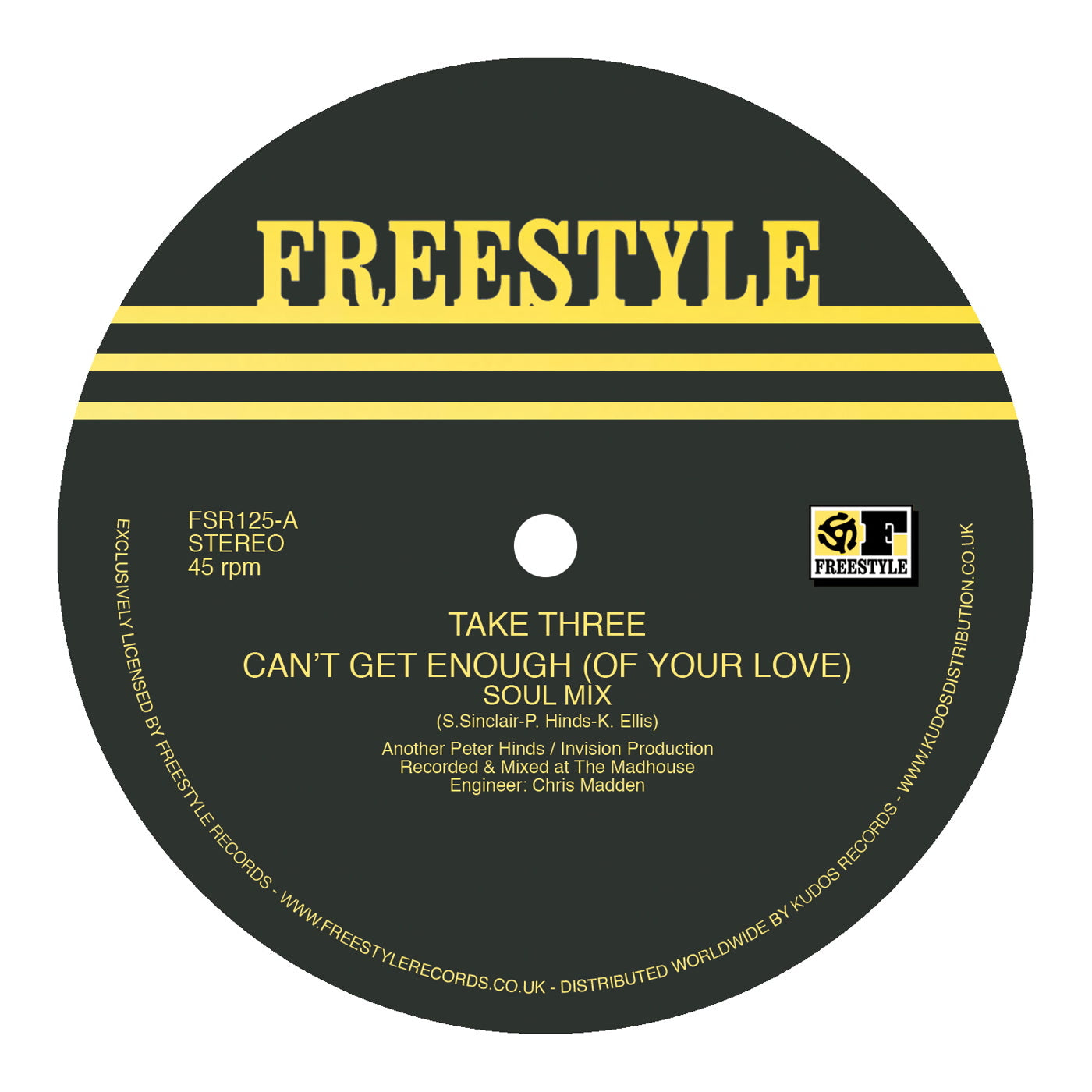 Take Three - Can't Get Enough (Of Your Love) (12")