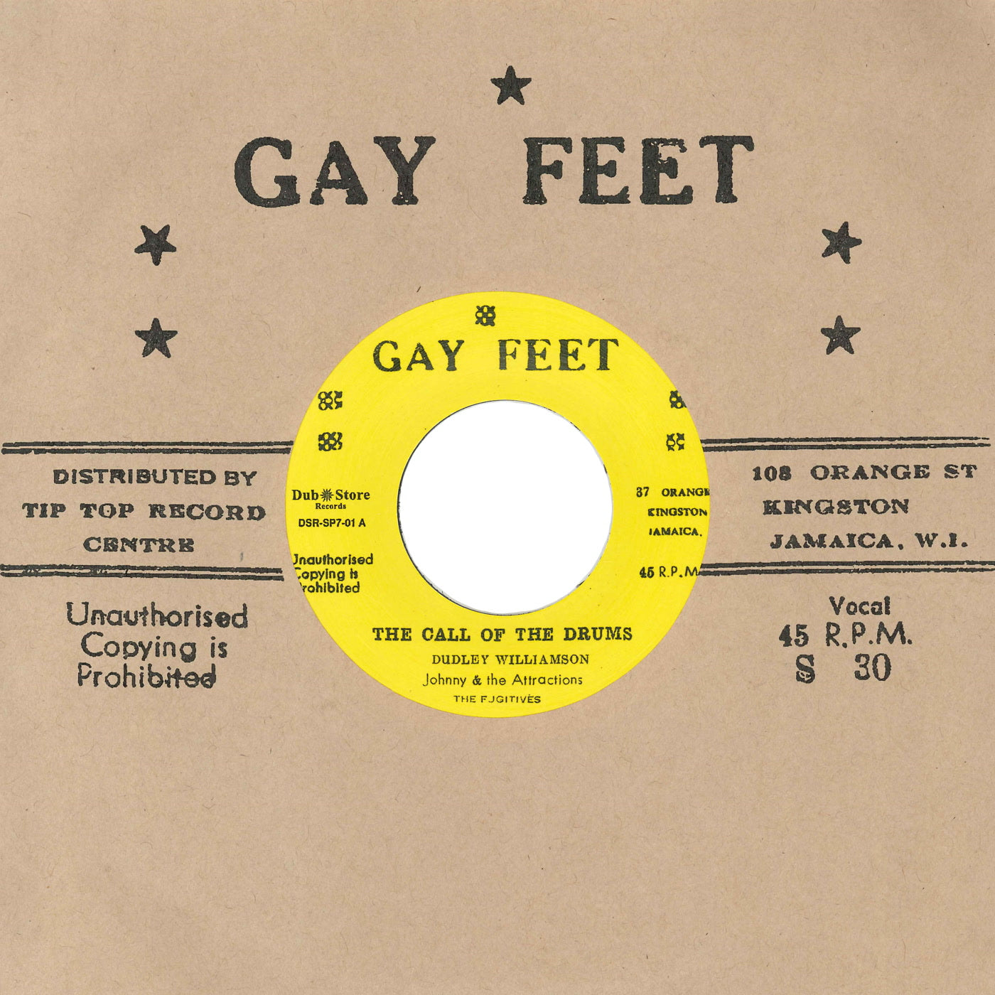 Johnny, The Attractions, Leslie Butler & Count Ossie - The Call of the Drums (7")