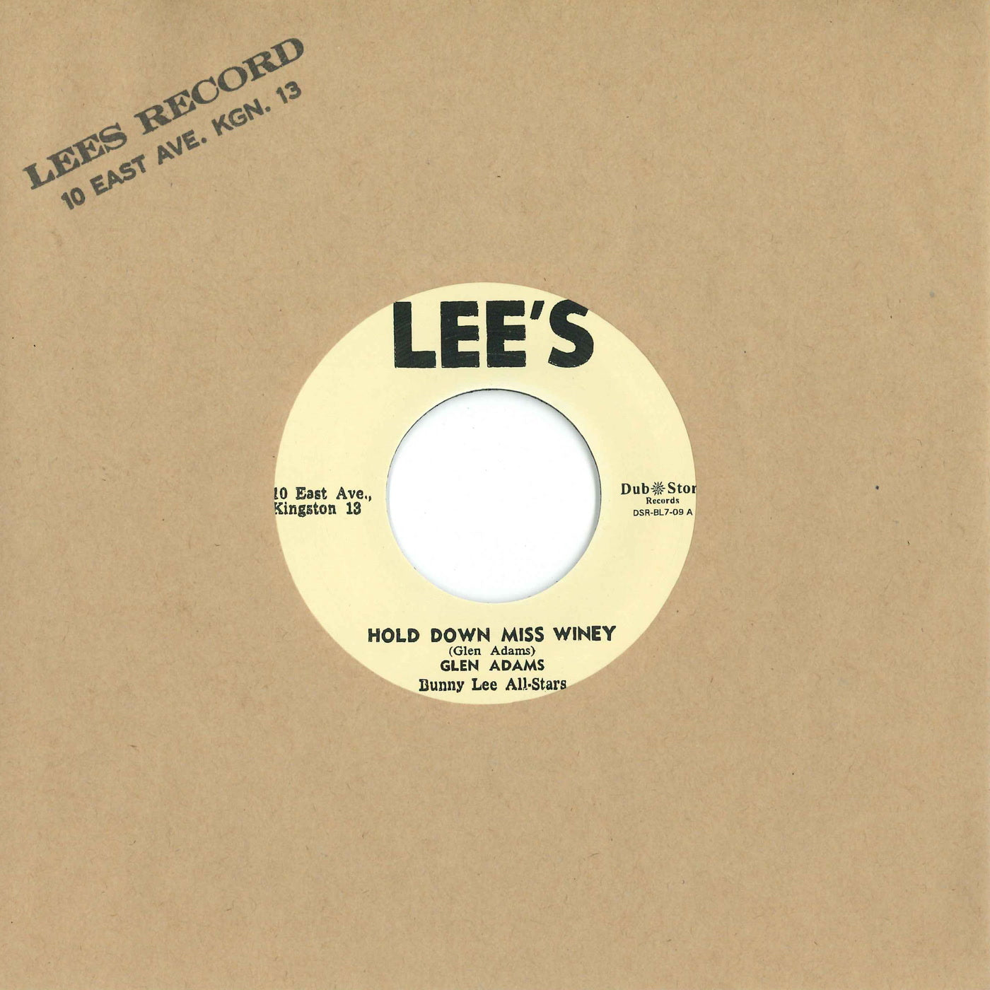 Glen Adams - Hold Down Miss Winey / I Remember (7")