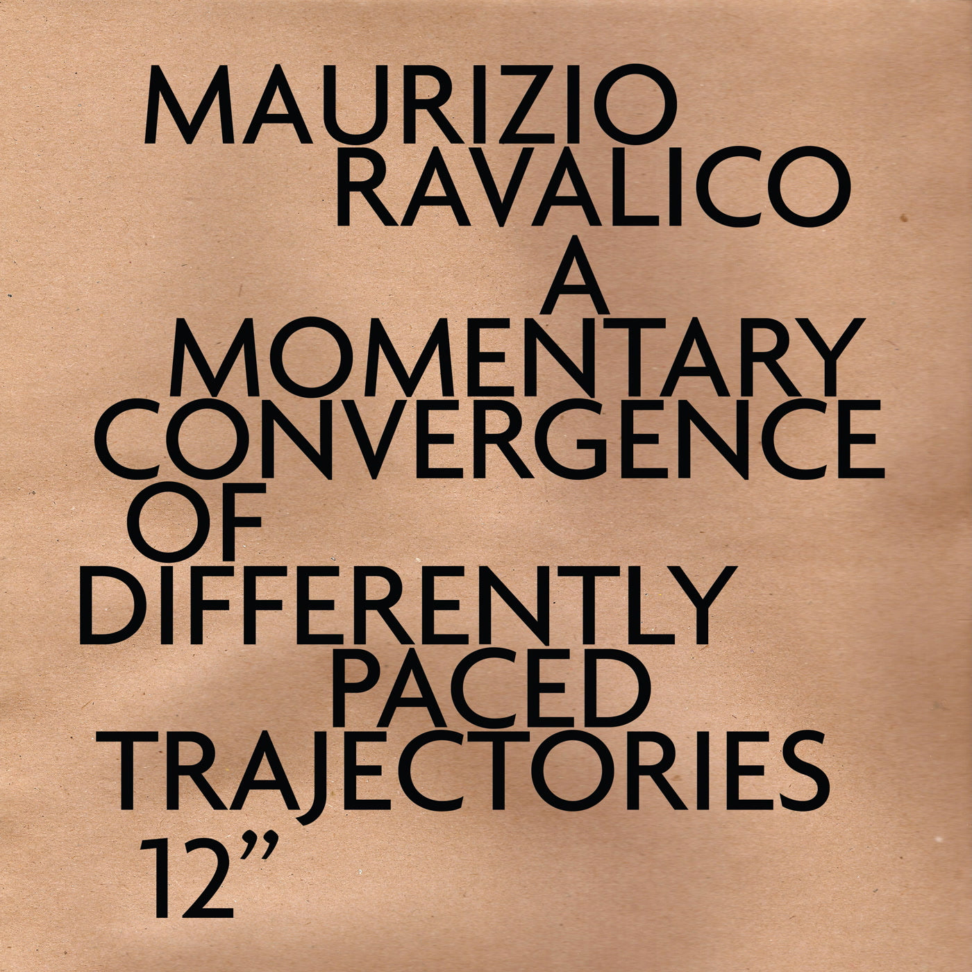 Fiium Shaarrk, Maurizio Ravalico, Collocutor & Enjoy - A Momentary Convergence of Differently Paced Trajectories (12")