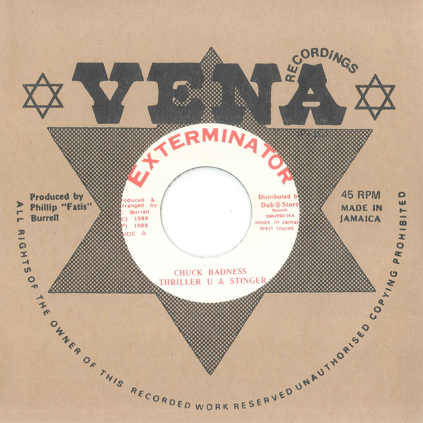 Thriller U, Stinger & Fatis All Stars - Chuck Badness (7")