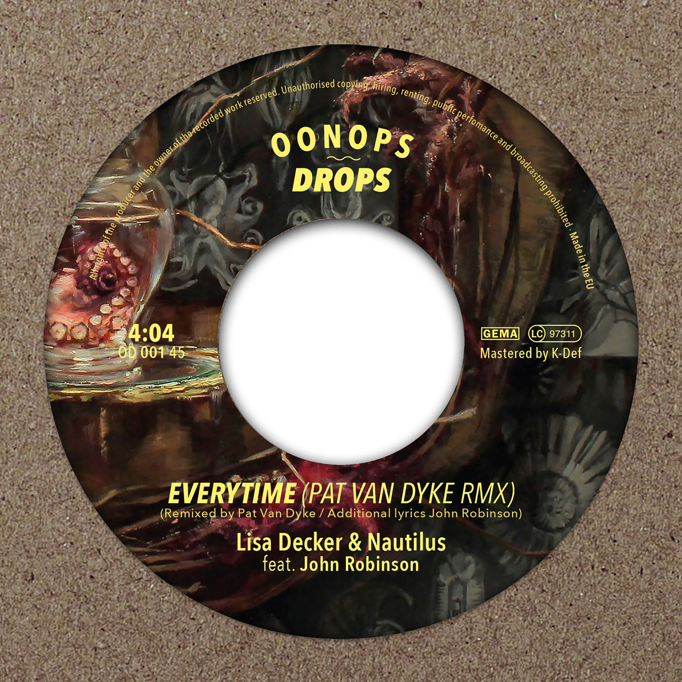 Lisa Decker, Nautilus & Pat Van Dyke - Everytime (Original / Pat Van Dyke Remix) (7")