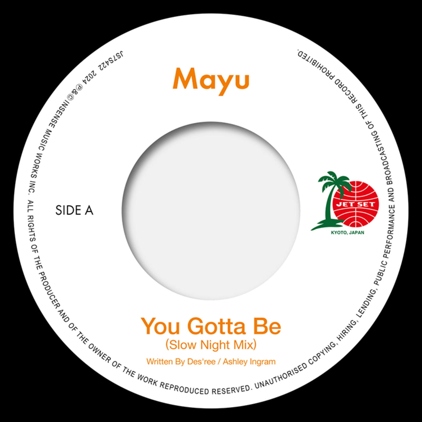 Mayu - You Gotta Be (Slow Night Mix) / Eh Eh (Nothing Else I Can Say) [Lovers Reggae Mix] (7")