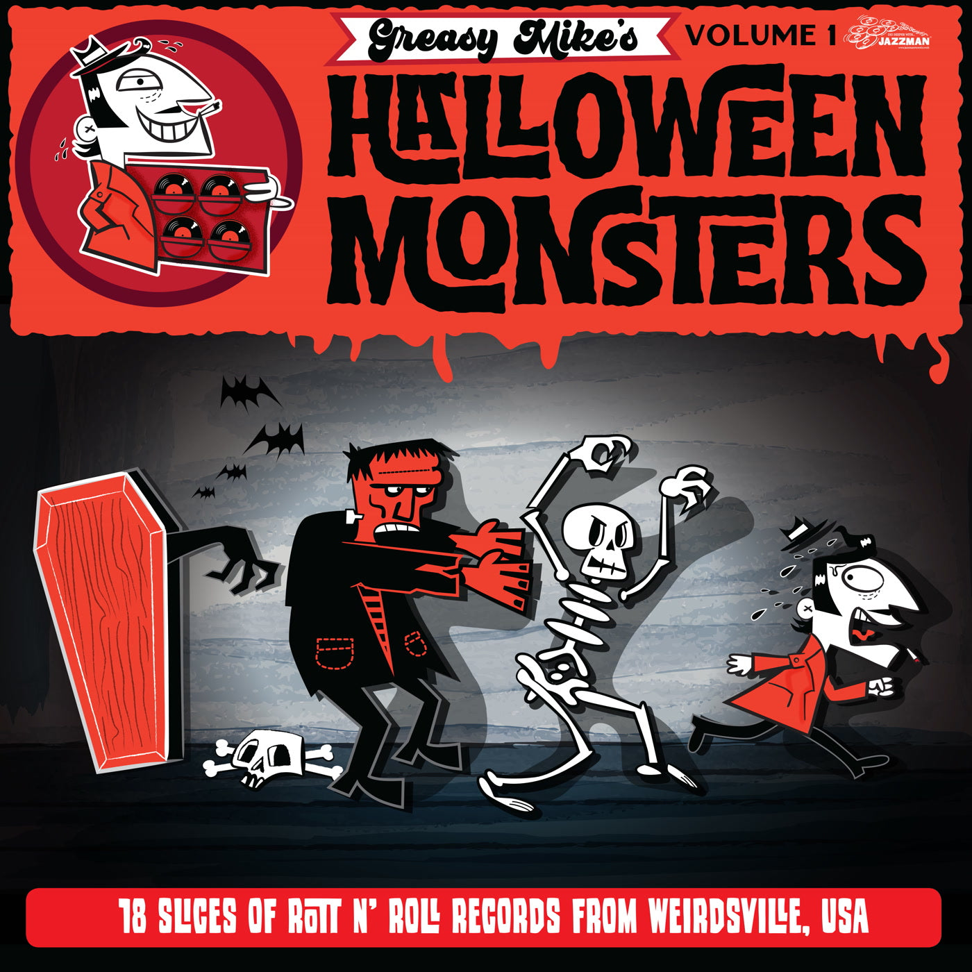 Various Artists - Greasy Mike's Halloween Monsters (LP)