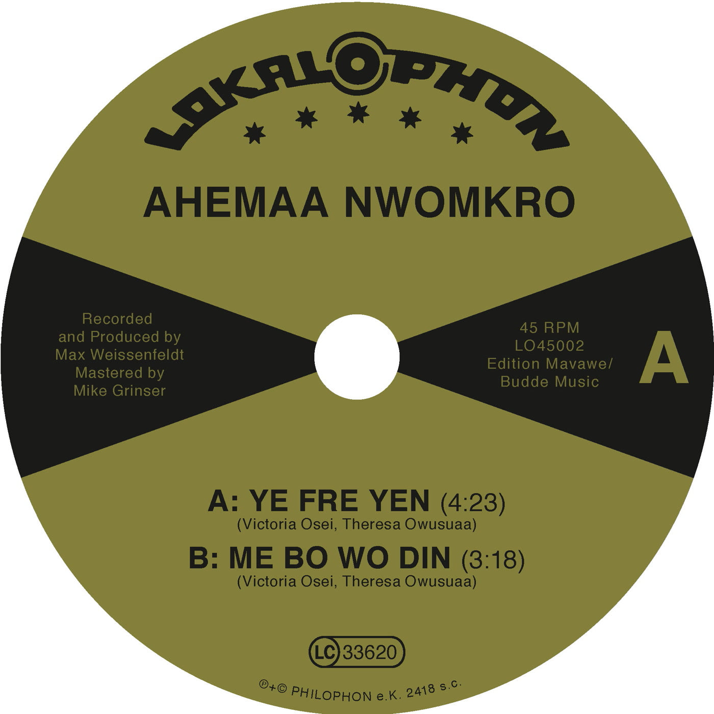 Ahemaa Nwomkro - Ye Fre Yen (7")