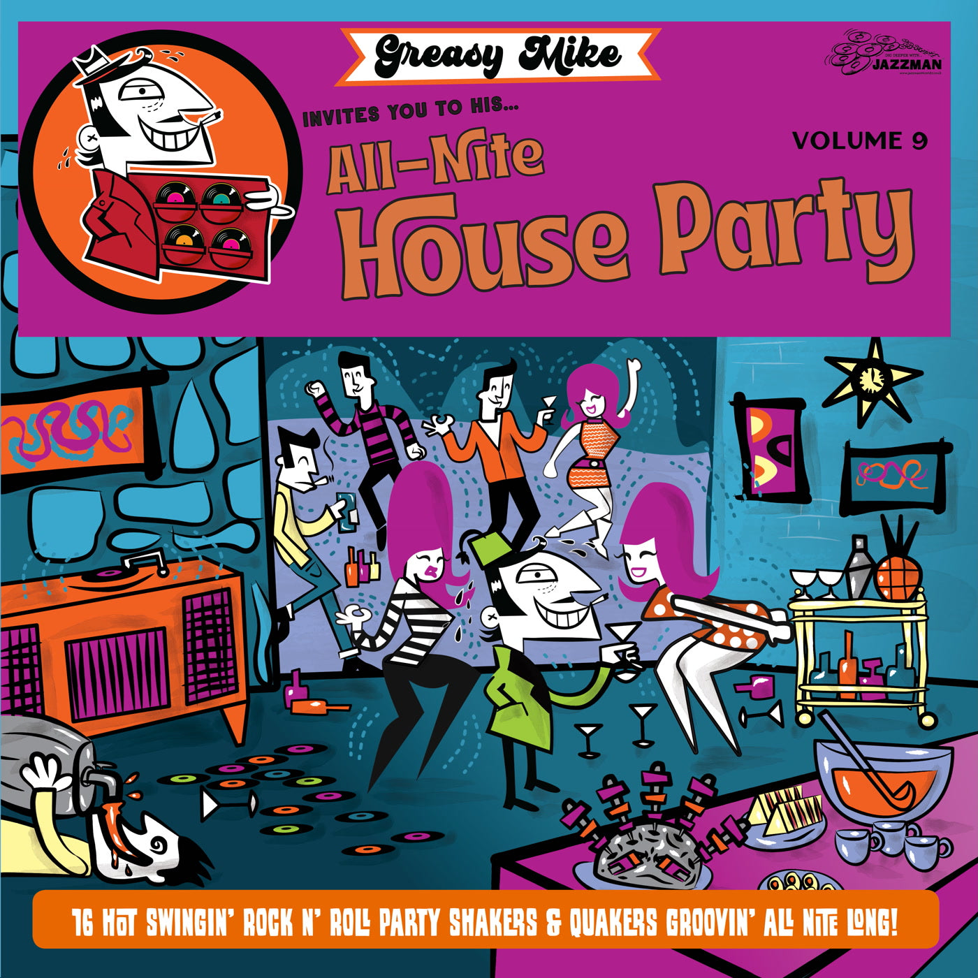 Various Artists - Greasy Mike Invites You to His All-Nite House Party (LP)