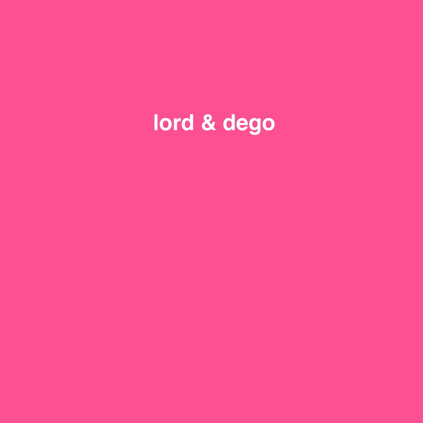 Lord & Dego - Lord & dego (12")