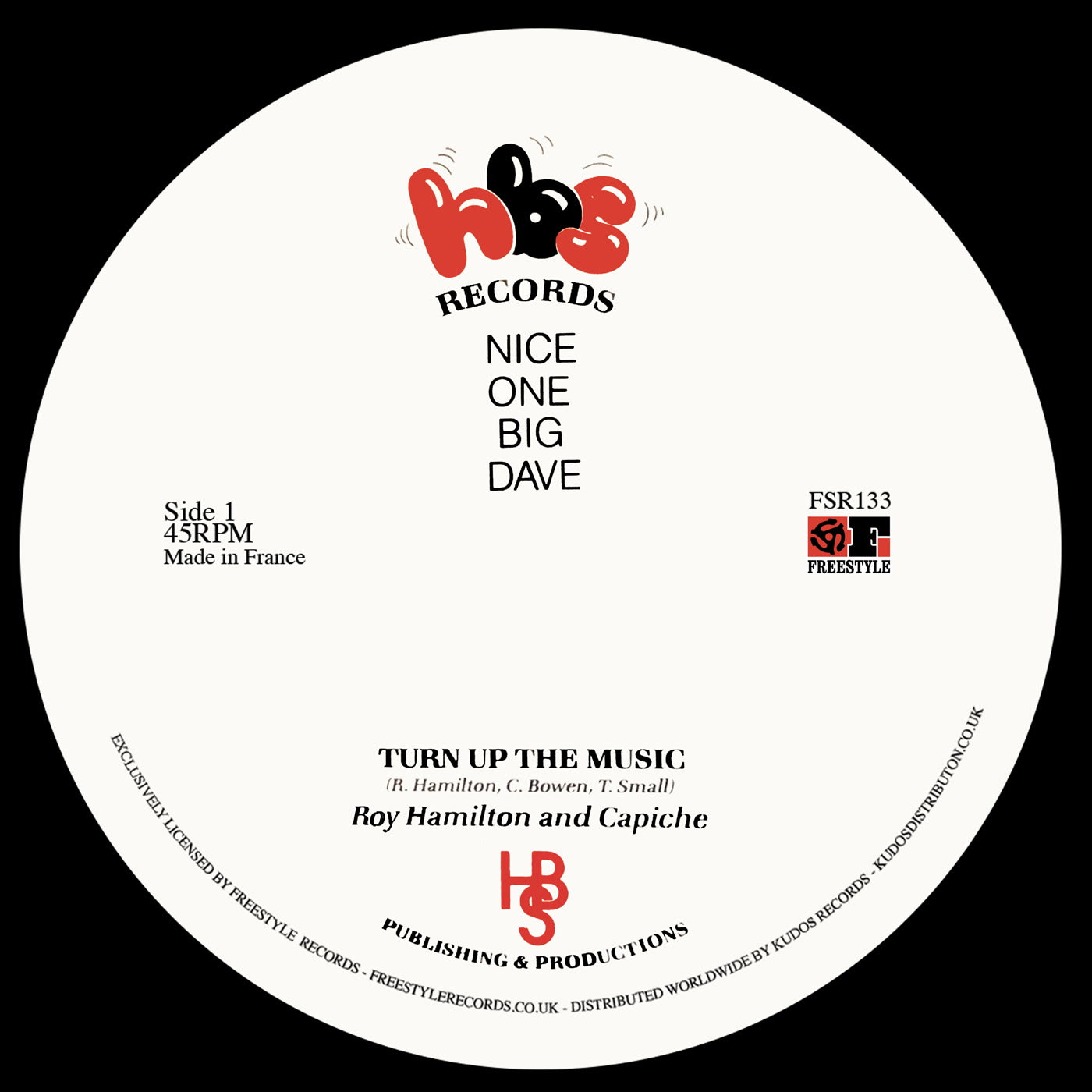 Roy Hamilton & Capiche - Turn up the Music (12")