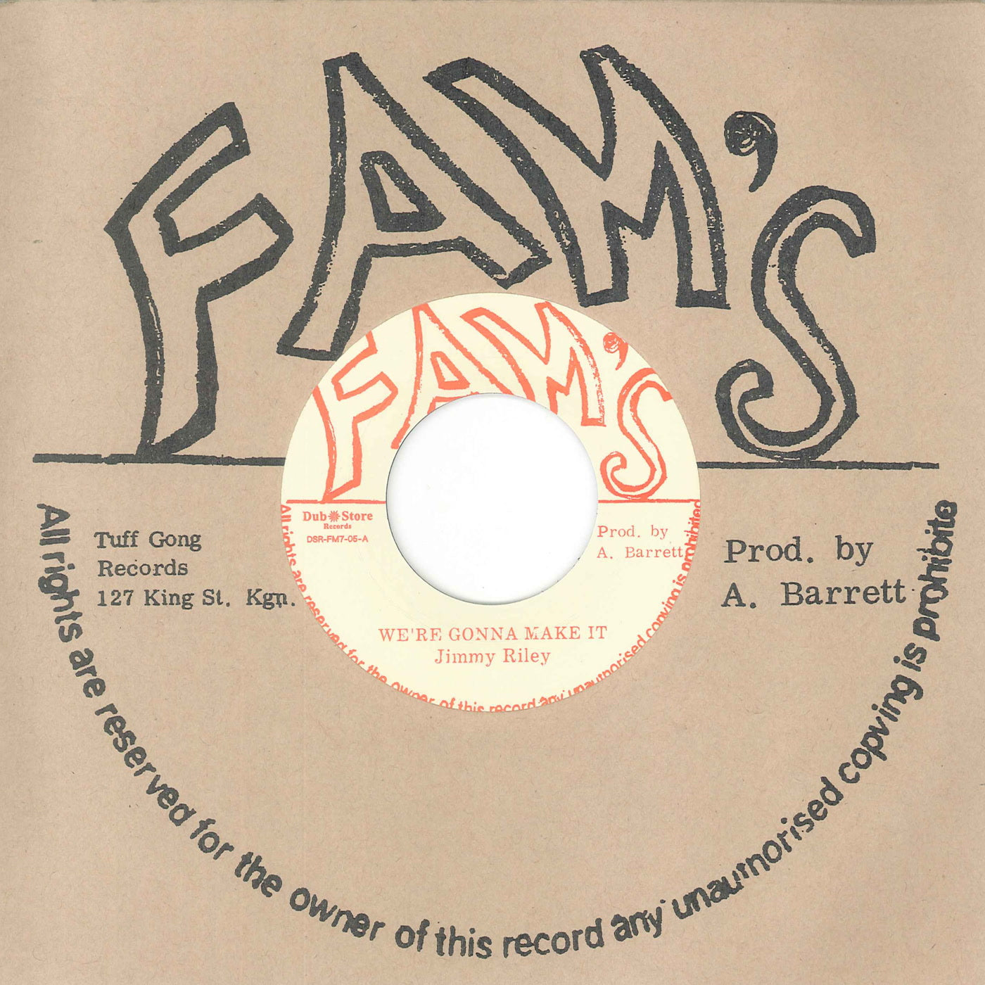 Jimmy Riley & Family Man - We're Gonna Make It (7")