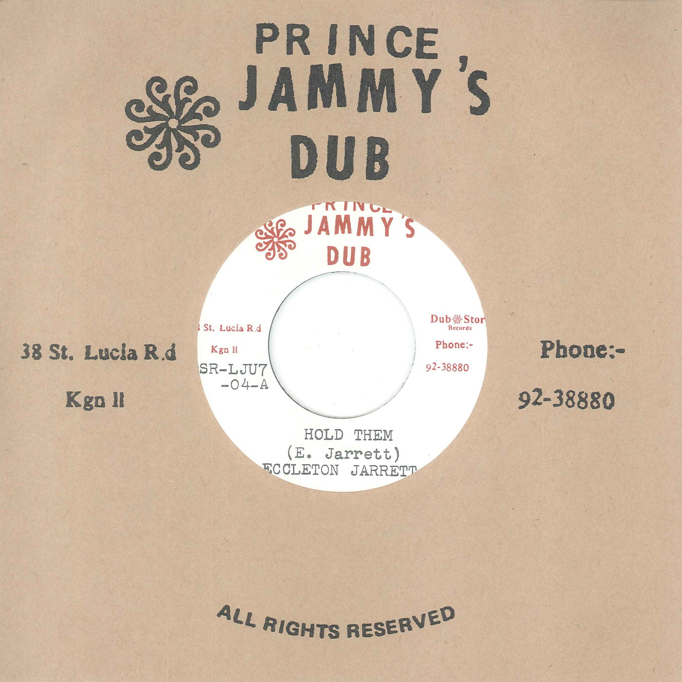 Eccleton Jarrett & Prince Jammys - Hold Them (7")