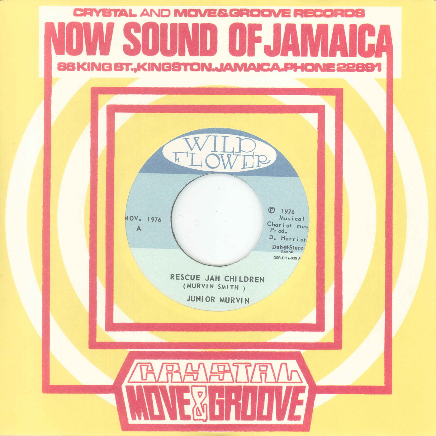 Junior Murvin & Chariot Riders - Rescue Jah Children (7")