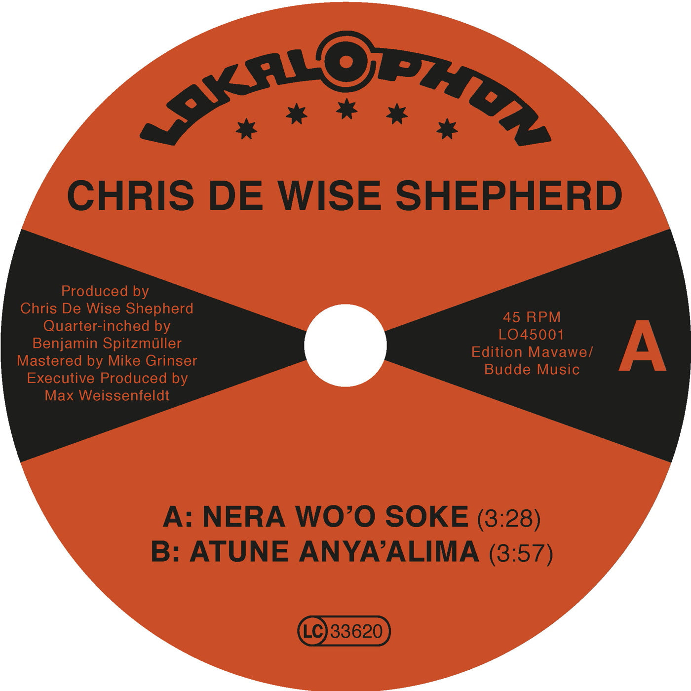 Chris De Wise Shepherd - Nera Wo'o Soke (7")