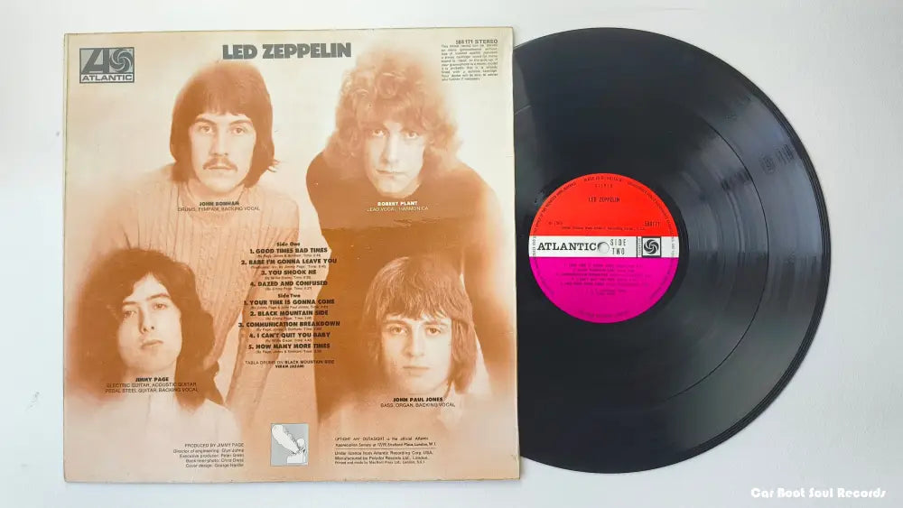 Led Zeppelin - Led Zeppelin (LP Album M/Print Tur) UK 1969 VG+ LP