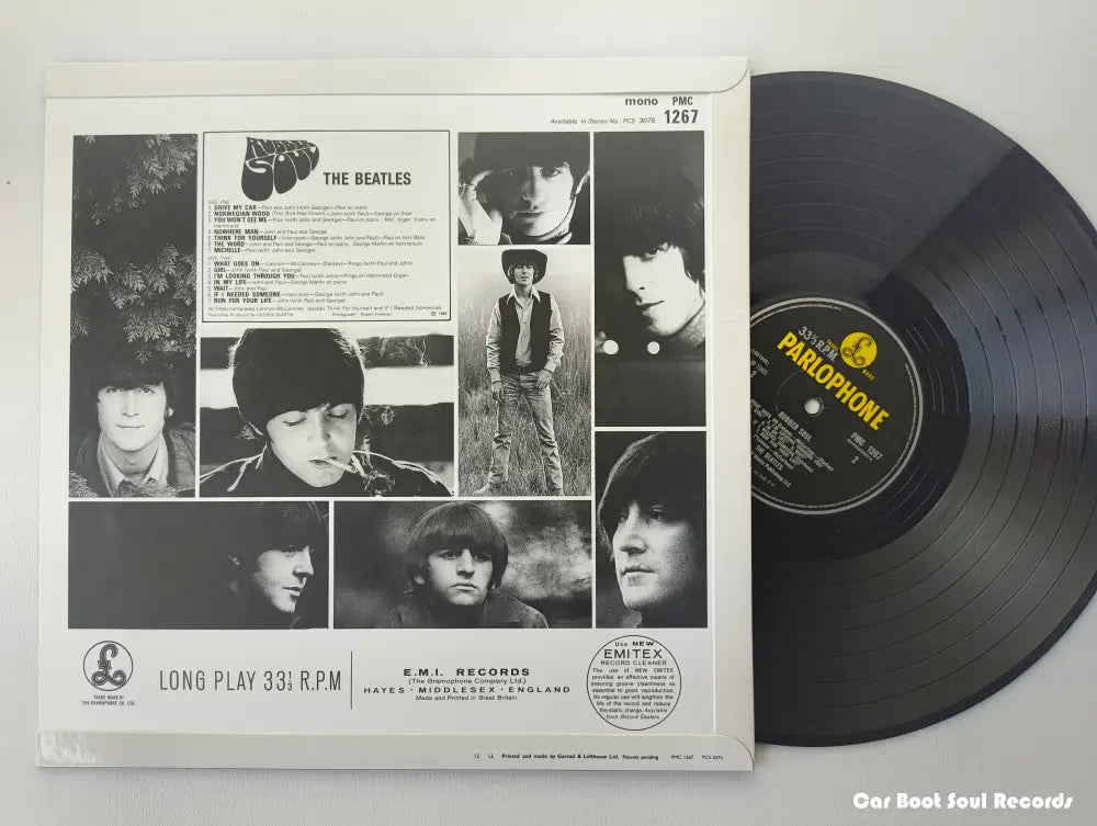 The Beatles - Rubber Soul (LP Album Mono RE RM 180) UK Europe & US 2014 NM or M- LP