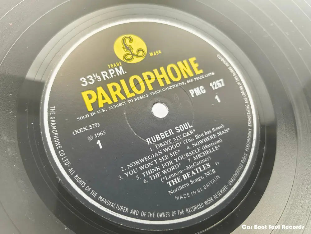 The Beatles - Rubber Soul (LP Album Mono RP 2nd) UK 1966 NM or M- LP