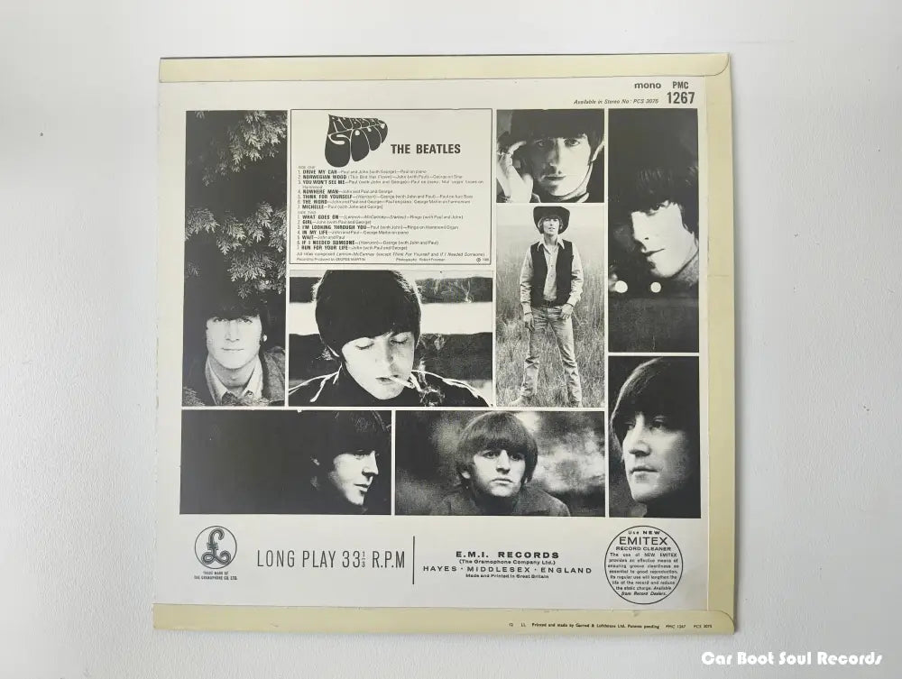 The Beatles - Rubber Soul (LP Album Mono RP 2nd) UK 1966 NM or M- LP